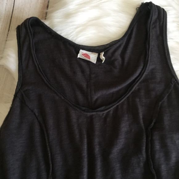Anthropologie Lilka Gray Ruffle Tank - Picture 3 of 5